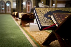 Qur'ans in a mosque