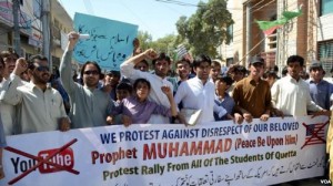 Pakistan-anit-video-protests / Image souce VOANews.com