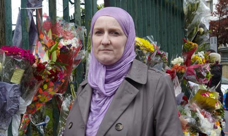 Julie Siddiqi, of the Islamic Society of Britain, in Woolwich