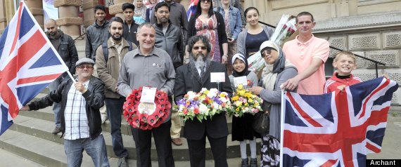 EDL March With Muslims In Ipswich In Memory Of Lee Rigby (PICTURES)