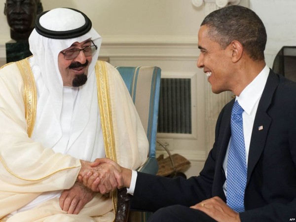 King Abdullah + Obama
