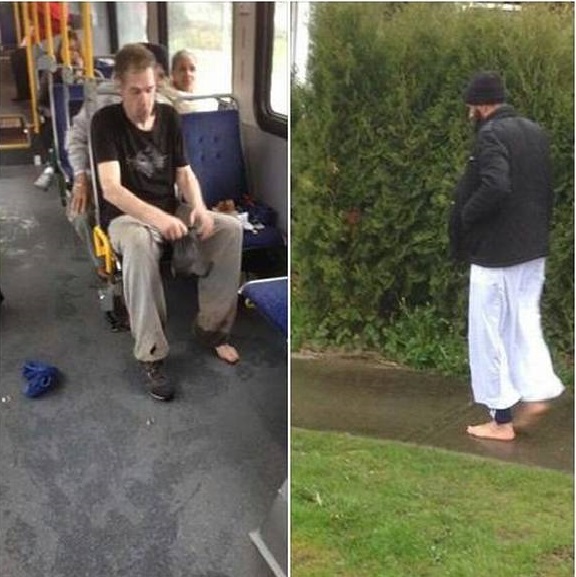 Muslim Man Gives Needy Bus Rider The Shoes Off His Feet And Walks Home Barefoot -- Because There Is Good In The World