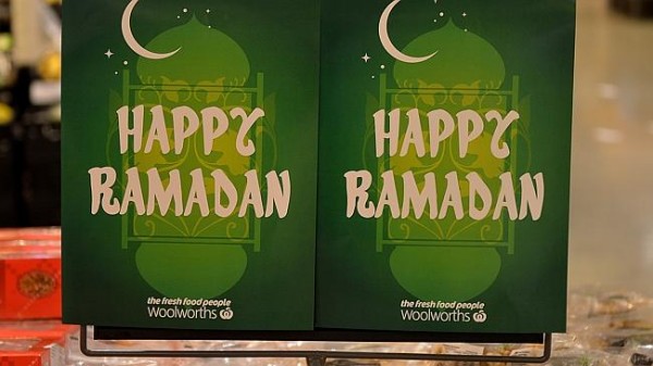 Happy Ramadan signs at 239 Woolworths stores creates a stir with some customers threatening to boycott stores