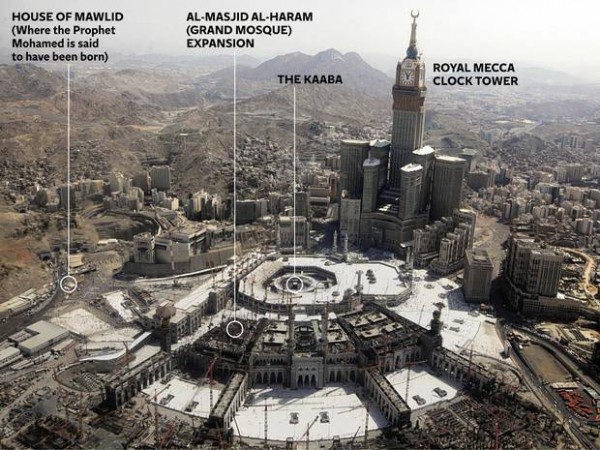 Mecca under threat Outrage at plan to destroy the ‘birthplace’ of the Prophet Mohamed and replace it with a new palace and luxury malls