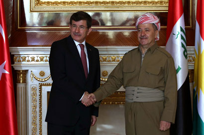 Turkish PM meets Iraq's Kurdish leaders