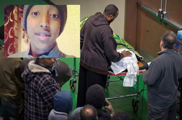 The funeral of slain 15 year old Abdisamad 'Adam' Sheikh-Hussein.