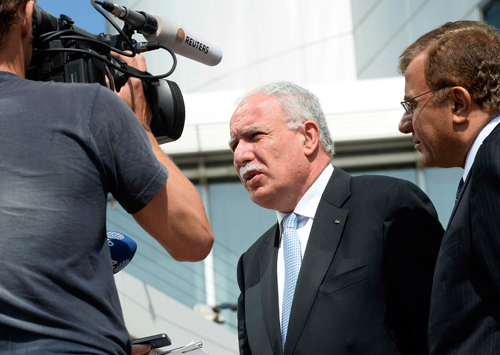Palestinian Foreign Minister Riad al-Malki at the International Criminal Court